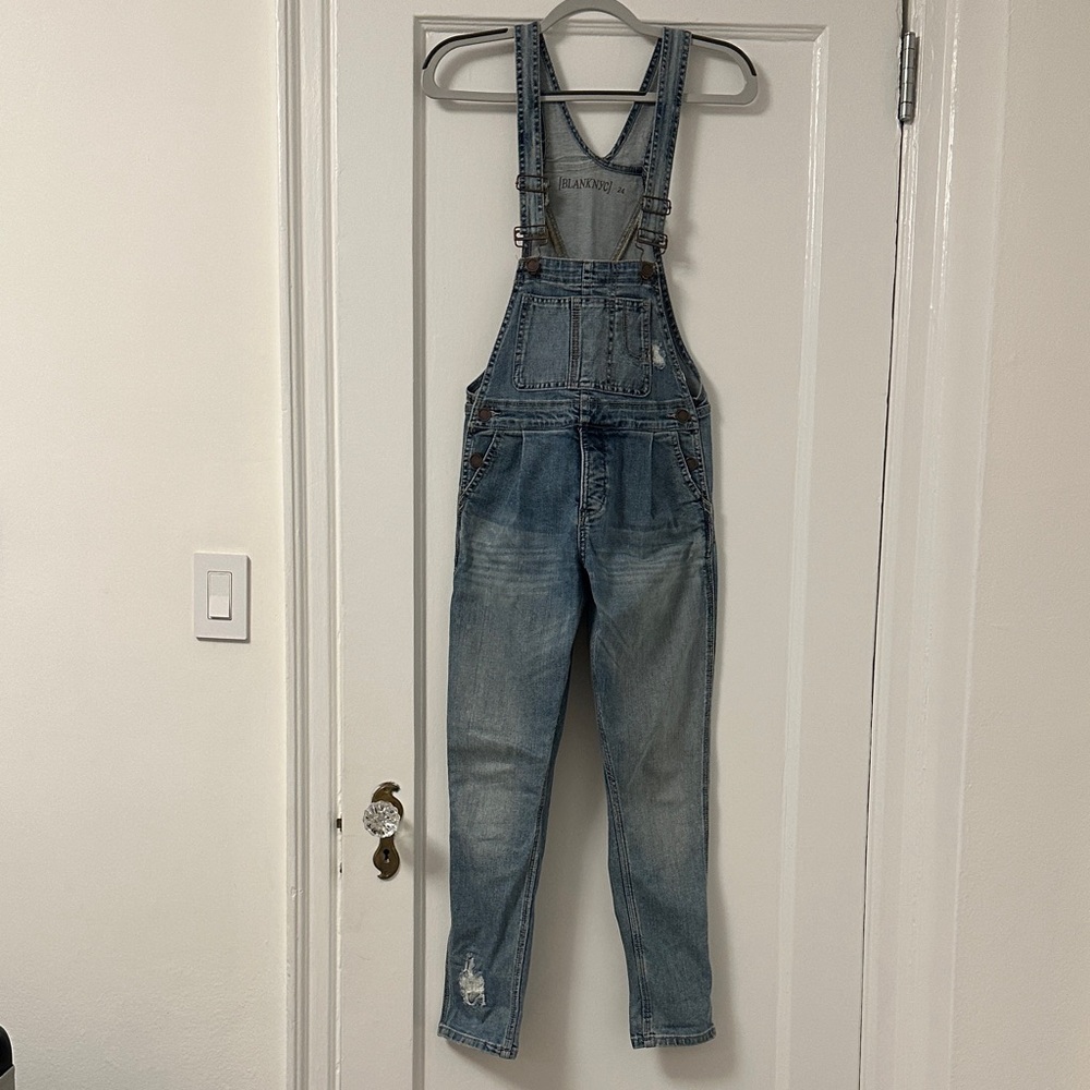 Blank NYC Blue Denim Overalls